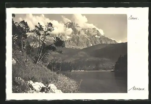 AK Grainau, Eibsee und Alpenlandschaft