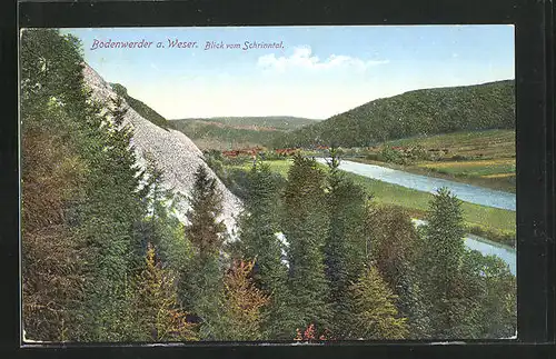 AK Bodenwerder a. Weser, Blick vom Schrinntal