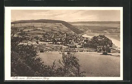 AK Polle, Teilansicht vom Wilmeröder Berg aus gesehen