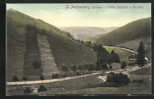 AK St. Andreasberg, Schöne Aussicht und Försterei