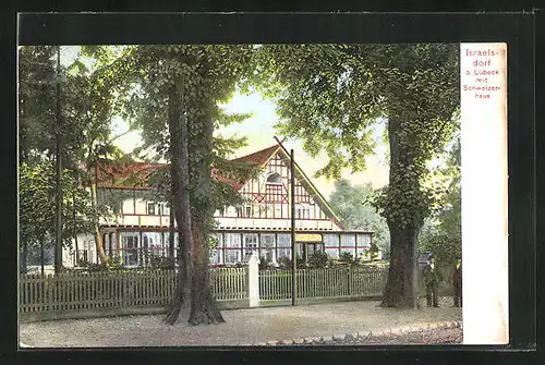 AK Israelsdorf bei Lübeck, Gasthaus Schweizer Haus
