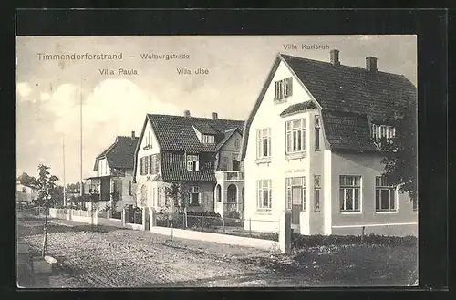 AK Timmendorferstrand, Villa Paula, Villa Ilse, Villa Karlsruh