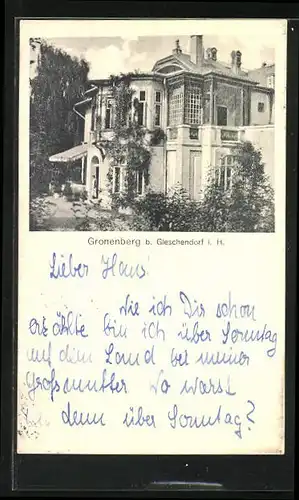 AK Gronenberg bei Gleschendorf i. H., Pension