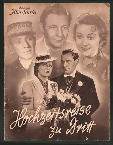 Filmprogramm IFK Nr. 3035, Hochzeitsreise zu Dritt, Johannes Riemann, Paul Hörbiger, Regie: Hubert Marischka
