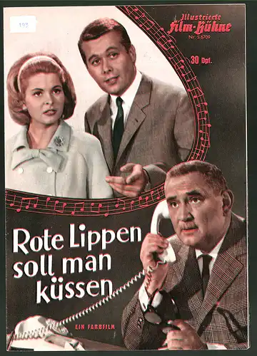 Filmprogramm IFB Nr. S 6709, Rote Lippen soll man küssen, Johanna Matz, Peter Weck, Regie: Franz Antel