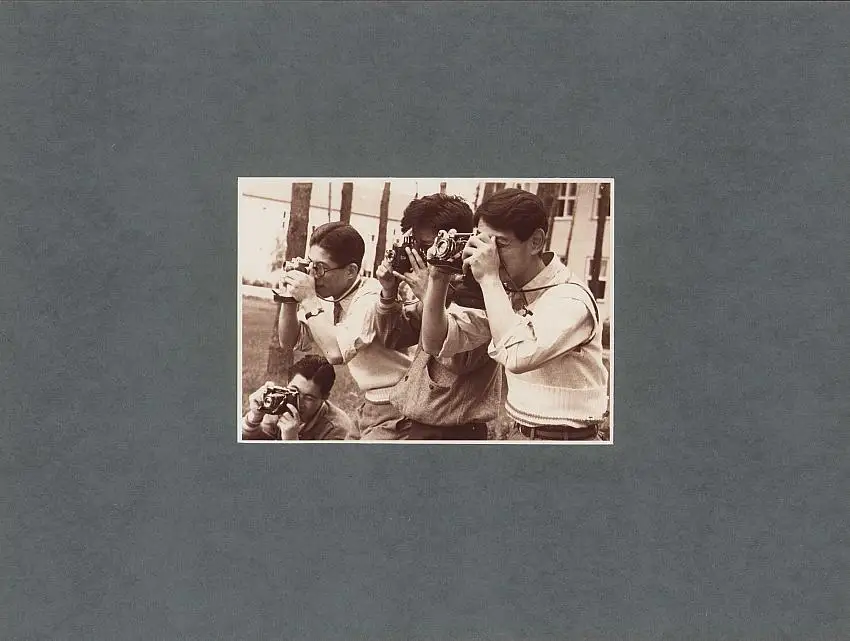 Fotografie Joseph Schorer, Hamburg, Ansicht Berlin, Japanische Fotografen bei Olympia 1936, Grossformat 39 x 29cm 0