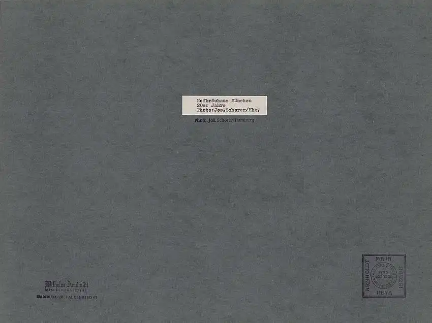 Fotografie Joseph Schorer, Hamburg, Ansicht München, Szene im Hofbräuhaus, Grossformat 39 x 29cm 1