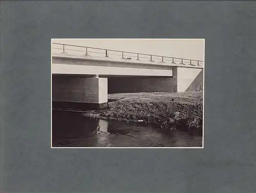 Fotografie Albert Renger-Patzsch, Baukunst / Bautechnik, Brücke Stahlbeton-Bauweise, Neue Sachlichkeit, 39 x 29cm