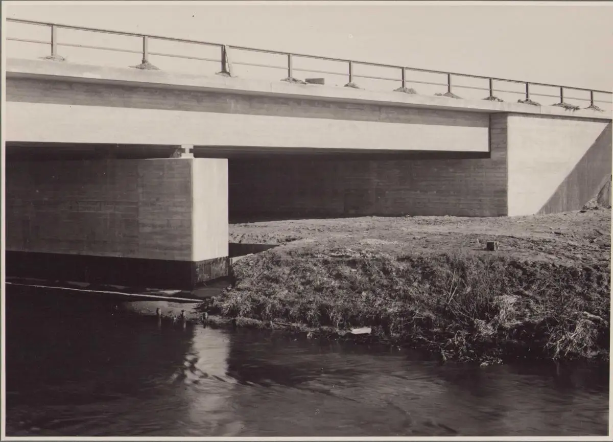 Fotografie Albert Renger-Patzsch, Baukunst / Bautechnik, Brücke Stahlbeton-Bauweise, Neue Sachlichkeit, 39 x 29cm 2