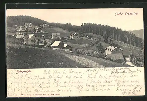 AK Bärenfels /Sächs. Erzgebirge, Ortsansicht