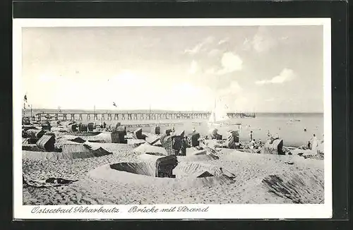 AK Scharbeutz, Brücke mit Strand