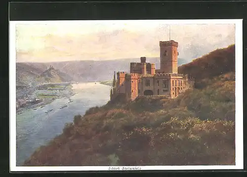 Künstler-AK Heinrich Hoffmann: Schloss Stolzenfels