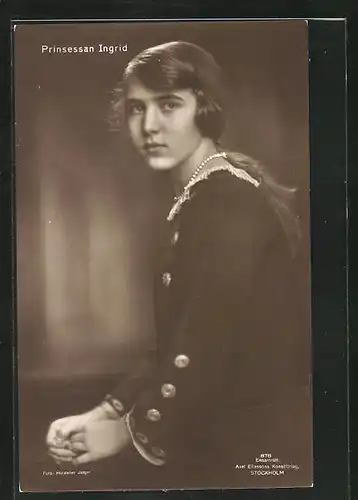 AK Portrait Prinsessan Ingrid von Schweden