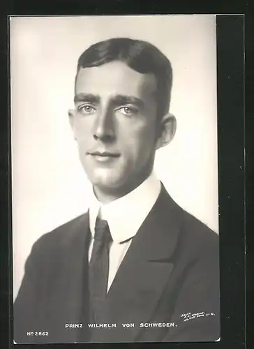 AK Portrait Prinz Wilhelm von Schweden