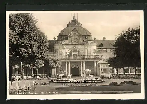 AK Bad Oeynhausen, Garten am Staatl. Kurhaus