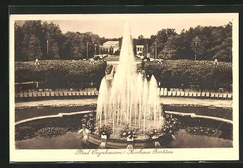 AK Bad Oeynhausen, Fontäne am Kurhaus