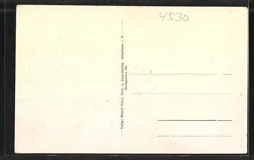 AK Ibbenbüren i. W., Dörenther Klippen, Gedicht: Das hockende Weib