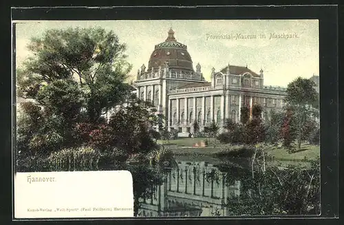 AK Hannover, Provinzial-Museum im Maschpark