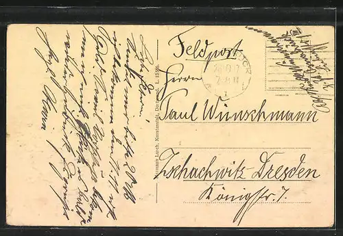AK Osnabrück, Ansicht vom Rathaus