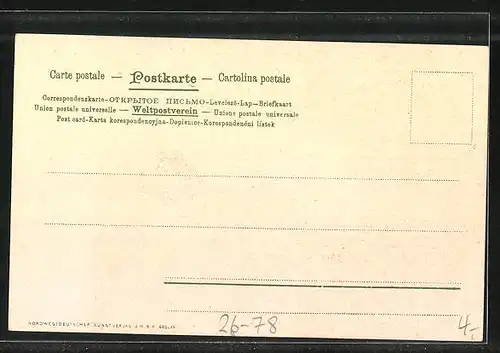 Künstler-AK Sophie Wencke: Abenddämmerung