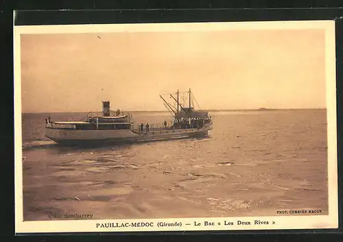 AK Pauillac-Médoc, Fährschiff Les Deux Rives