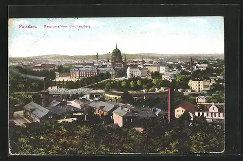 AK Potsdam, Panorama vom Brauhausberg