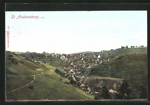 AK St. Andreasberg / Harz, Gesamtansicht mit Umgebung