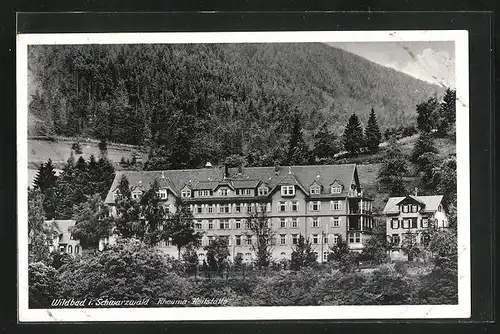 AK Wildbad / Schwarzwald, Gesamtansicht der Rheuma-Heilstätte