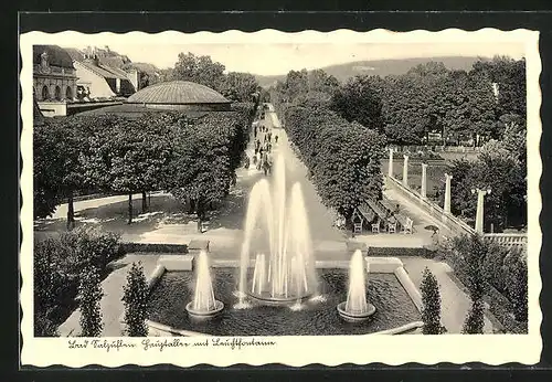 AK Bad Salzuflen, Promenade im Luftkurort