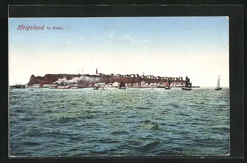 AK Helgoland, Schiffe vor der Insel