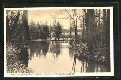 AK Dobrock, Blick auf das Waldschlösschen