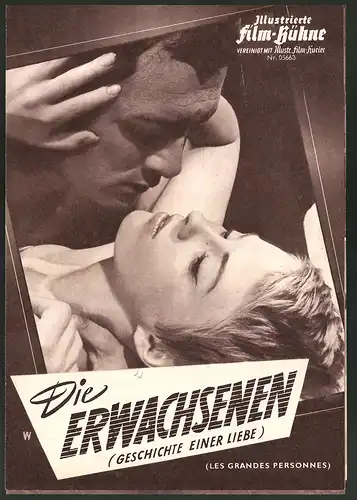 Filmprogramm IFB Nr. 05663, Die Erwachsenen, Micheline Presle, Jean Seberg, Regie: Jean Valere