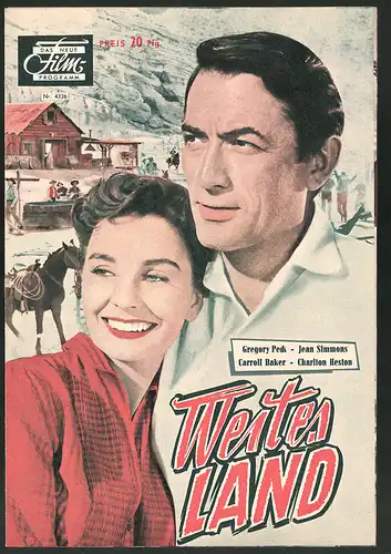 Filmprogramm DNF Nr. 4326, Weites Land, Gregory Peck, Jean Simmons, Regie: William Wyler