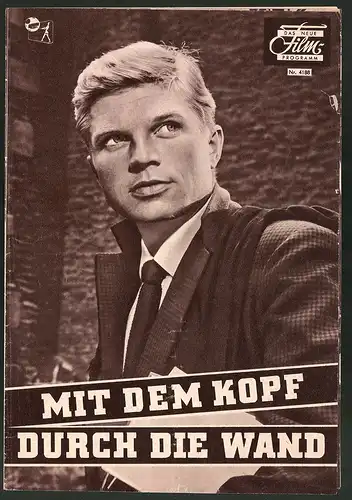 Filmprogramm DNF Nr. 4188, Mit dem Kopf durch die Wand, Hardy Krüger, Sylvia Syms, Regie: Wolf Rilla