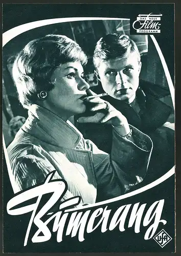 Filmprogramm DNF, Bumerang, Hardy Krüger, Martin Held, Mario Adorf, Regie: Alfred Weidenmann