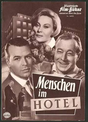 Filmprogramm IFB Nr. 04929, Menschen im Hotel, Heinz Rühmann, O. W. Fischer, Michèle Morgan, Regie: Gottfried Reinhardt