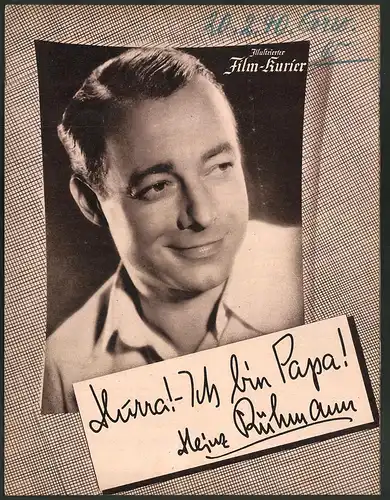 Filmprogramm IFK Nr. 3042, Hurra! Ich bin Papa!, Heinz Rühmann, Peter Ohlsen, Regie: Kurt Hoffmann