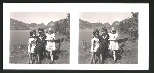 18 Stereo-Fotografien unbekannter Fotograf, Ansicht Salzburg, St Gilgen, Schafberg, Wolfgangsee, Krotensee, Pfingsten 41