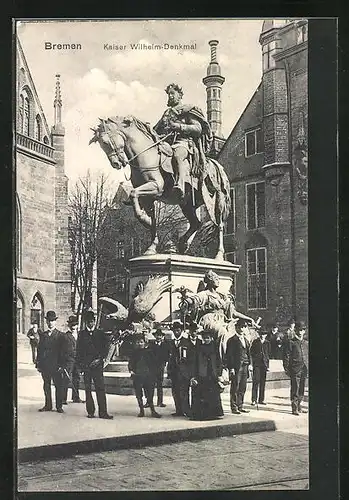 AK Bremen, Kaiser Wilhelm-Denkmal