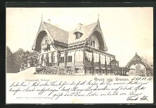 AK Bremen, Bürgerpark, Meierei
