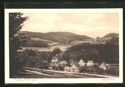 AK Berlebeck /Teutob. Wald, Ortsansicht mit umgebenden Wäldern