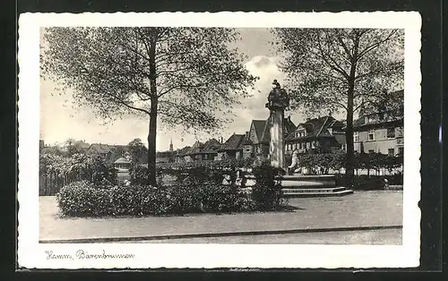 AK Hamm, Bärenbrunnen im Sonnenlicht