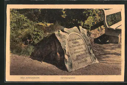 AK Bad Königsborn, Verlobungsstein