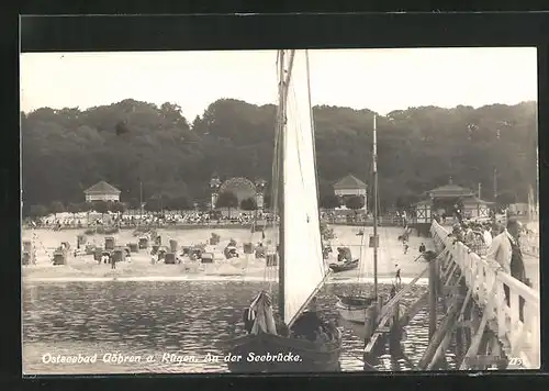 AK Göhren a. Rügen, An der Seebrücke