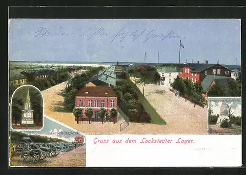 AK Lockstedt, Kasernen, Armeecorpsstein und Geschützpark