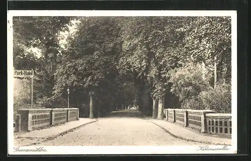 AK Gremsmühlen, Blick entlang der Strasse Kastanienallee