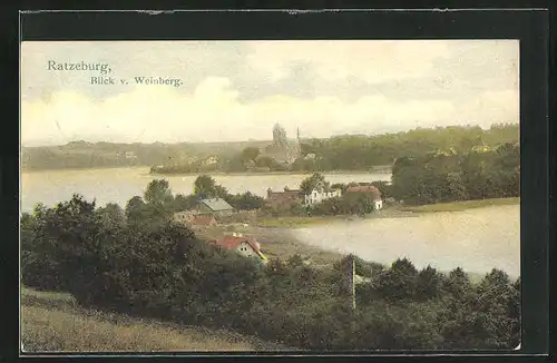 AK Ratzeburg, Blick auf den Ort vom Weinberg aus