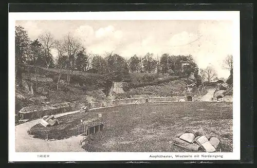 AK Trier, Westseite mit Nordeingang des Amphitheaters