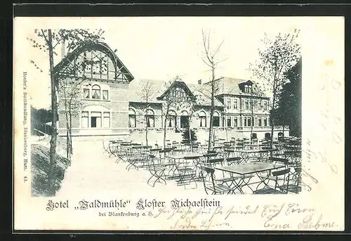 AK Kloster Michaelstein, Aussenbereich vom Hotel Waldmühle