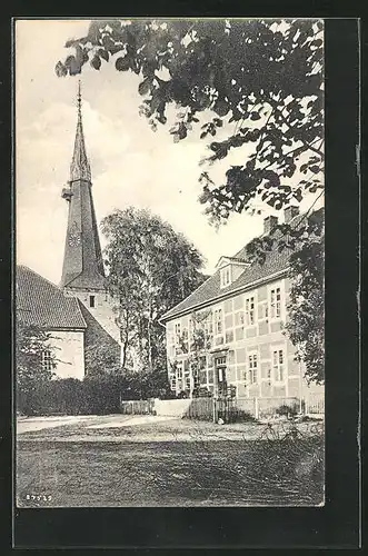 AK Rehburg, Kirche mit Pfarrhaus